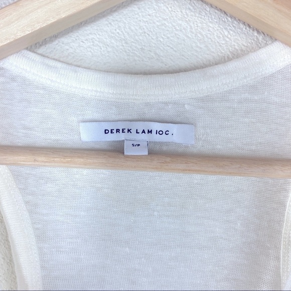 Derek Lam 10 Crosby Pom Pom Linen Tank - Picture 6 of 6